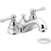 Moen 6101 Kingsley Two-Handle Centerset Bathroom Faucet, Chrome