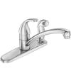 Moen 7345002 Chrome 1-Handle Low-Arc Kitchen Faucet with Side Spray