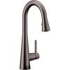 Moen 7664SRS Sleek One-Handle High Arc Pulldown Bar Faucet, Spot Resist Stainless(Black/Stainless Steel)