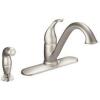 Moen 7840SRS Camerist One-Handle Low Arc Kitchen Faucet with Side Spray, Spot Resist Stainless(Spot Resist Stainless)