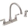 Moen CA87000SRS High-Arc Kitchen Faucet with Side Spray from the Banbury Collection, Spot Resist Stainless