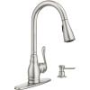 Moen CA87003SRS Anabelle Single Handle Kitchen Faucet with Pullout Sprayer Featuring Power Clean and Reflex, Spot Resist Stainless