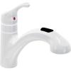 Moen CA87316W One-Handle Low Arc Pullout Kitchen Faucet, Glacier