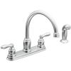 Moen CA87888 Chrome Caldwell Two Handle High Arc Kitchen Faucet