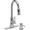 Moen, Chrome 87066 One-Handle High Arc Pulldown Kitchen Faucet, 6.00 x 6.00 x 4.00 inches