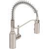 Moen Genta LX Spring Faucet with Power Boost, Modern Kitchen Faucet with One-Handle, Pre-Rinse, Easy Installation, Spot Resist Stainless, 5926SRS(Spot Resist Stainless)