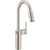 Moen Inara Spot Resist Stainless MotionSense Wave One-Handle Touchless Kitchen Faucet with Pulldown Sprayer and Power Clean, 87463EWSRS