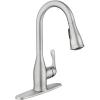 Moen Kaden Spot Resist Stainless One-Handle Transitional Kitchen Pulldown Faucet with Reflex and Power Clean Spray Technology, 87966SRS
