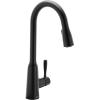 Moen Orivesi Bronzed Gold One-Handle High Arc Pulldown Kitchen Faucet with Power Boost, 87891BZG(Matte Black)