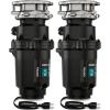 Moen Prep Series PRO Continuous Feed Compact Garbage Disposal for Kitchen Sink with Power Cord, GXP50C(0.5 HP (Pack of 2))
