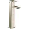 Moen S6711BN 90 Degree One Handle Vessel Sink Modern Bathroom Faucet, Brushed Nickel(Brushed Nickel)