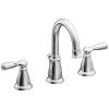 Moen WS84924SRN Two-Handle High Arc Bathroom Faucet, Spot Resist Brushed Nickel(Chrome)