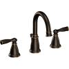 Moen WS84924SRN Two-Handle High Arc Bathroom Faucet, Spot Resist Brushed Nickel(Mediterranean Bronze)