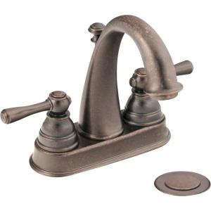 Moen 6121ORB Kingsley Two-Handle High Arc Bathroom Faucet, Oil Rubbed Bronze(Oil Rubbed Bronze)