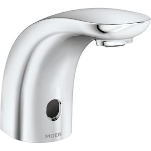 Moen CA8302 M-Power Commercial Touchless Single Mount Hands-Free Battery Powered Sensor-Operated Faucet, Chrome