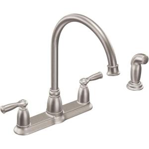 Moen CA87000SRS High-Arc Kitchen Faucet with Side Spray from the Banbury Collection, Spot Resist Stainless