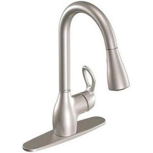 Moen CA87011SRS Kitchen Faucet, Single Handle, Spot-Resistant Stainless Steel, Pull-Out Sprayer – Quantity 22