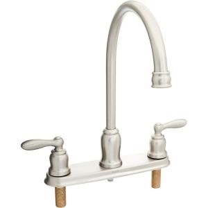 Moen CA87060SRS High-Arc Kitchen Faucet with Side Spray from the Caldwell Collection, Spot Resist Stainless