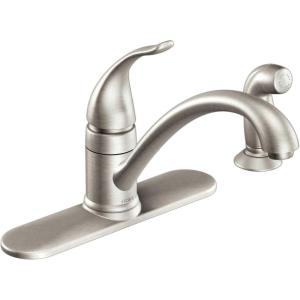 Moen CA87480SRS Kitchen Faucet with Side Spray from the Torrance Collection, Spot Resist Stainless
