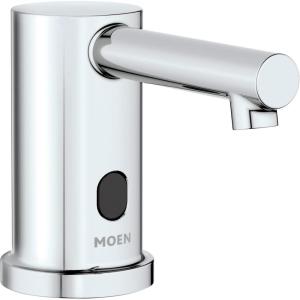 Moen Chrome M-Power Align Commercial Hands-Free Modern Deck Mounted Touchless Foam Soap Dispenser with Motion Sensor, 8560(MPower)