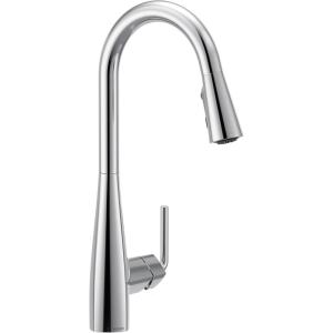 Moen Crisan Single Handle Pulldown Kitchen Faucet Featuring Power Boost and Reflex Docking System, Spot Resist Stainless, 87237SRS(Chrome)