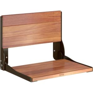 Moen Home Care Bathroom Safety Shower Chair for Elderly and Disabled, Stainless & Aluminum Foldable Teak Shower Bench, Handicap Accessories for Daily LIving, DN7110(Old World Bronze)