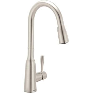 Moen Orivesi Bronzed Gold One-Handle High Arc Pulldown Kitchen Faucet with Power Boost, 87891BZG(Spot Resist Stainless)
