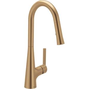 Moen Ronan Spot Resist Stainless Pulldown Kitchen Faucet with SwivelControl™ Wand and Power Clean™ Technology 87918SRS(Bronzed Gold)