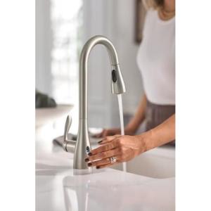 Moen Wave One-Handle Touchless Kitchen Faucet with MotionSense