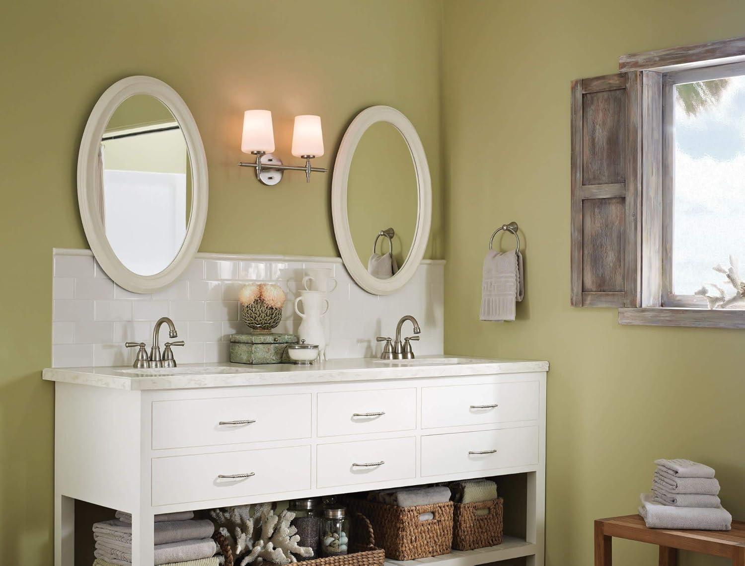 image:imageMoen CA84913SRN Double Handle Centerset Bathroom Faucet from the Banbury Collection Spot Resist Brushed Nickel