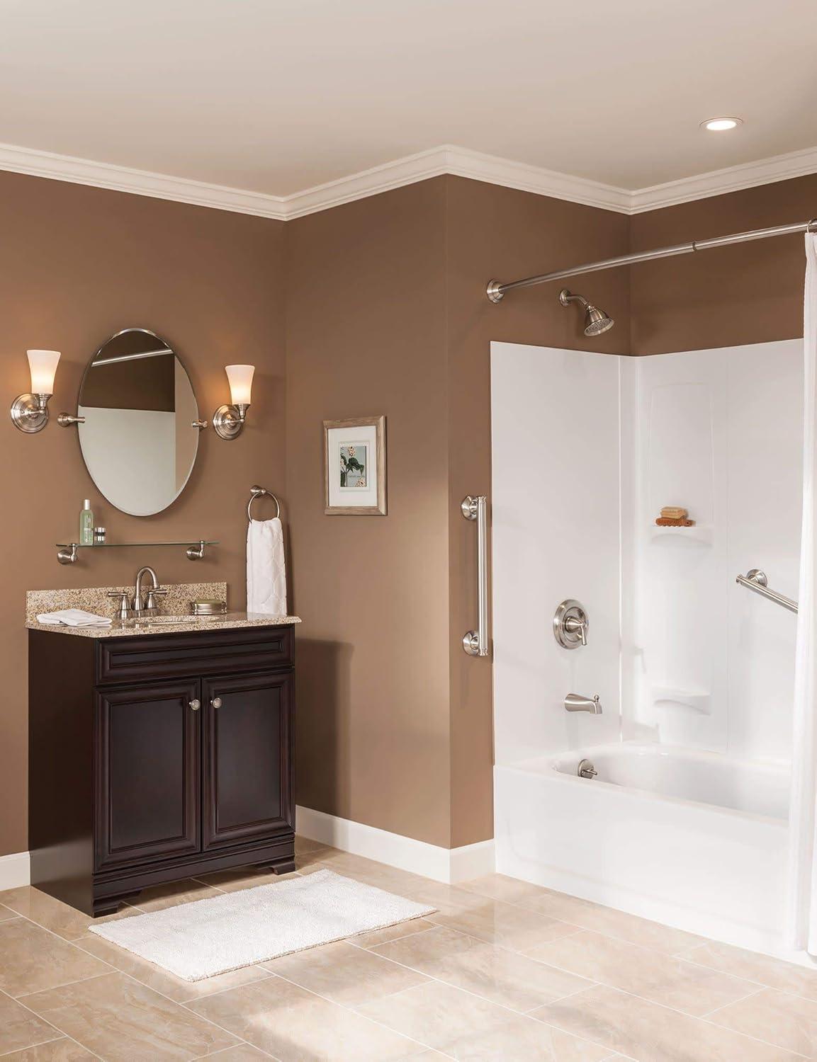 image:imageMoen CA84913SRN Double Handle Centerset Bathroom Faucet from the Banbury Collection Spot Resist Brushed Nickel