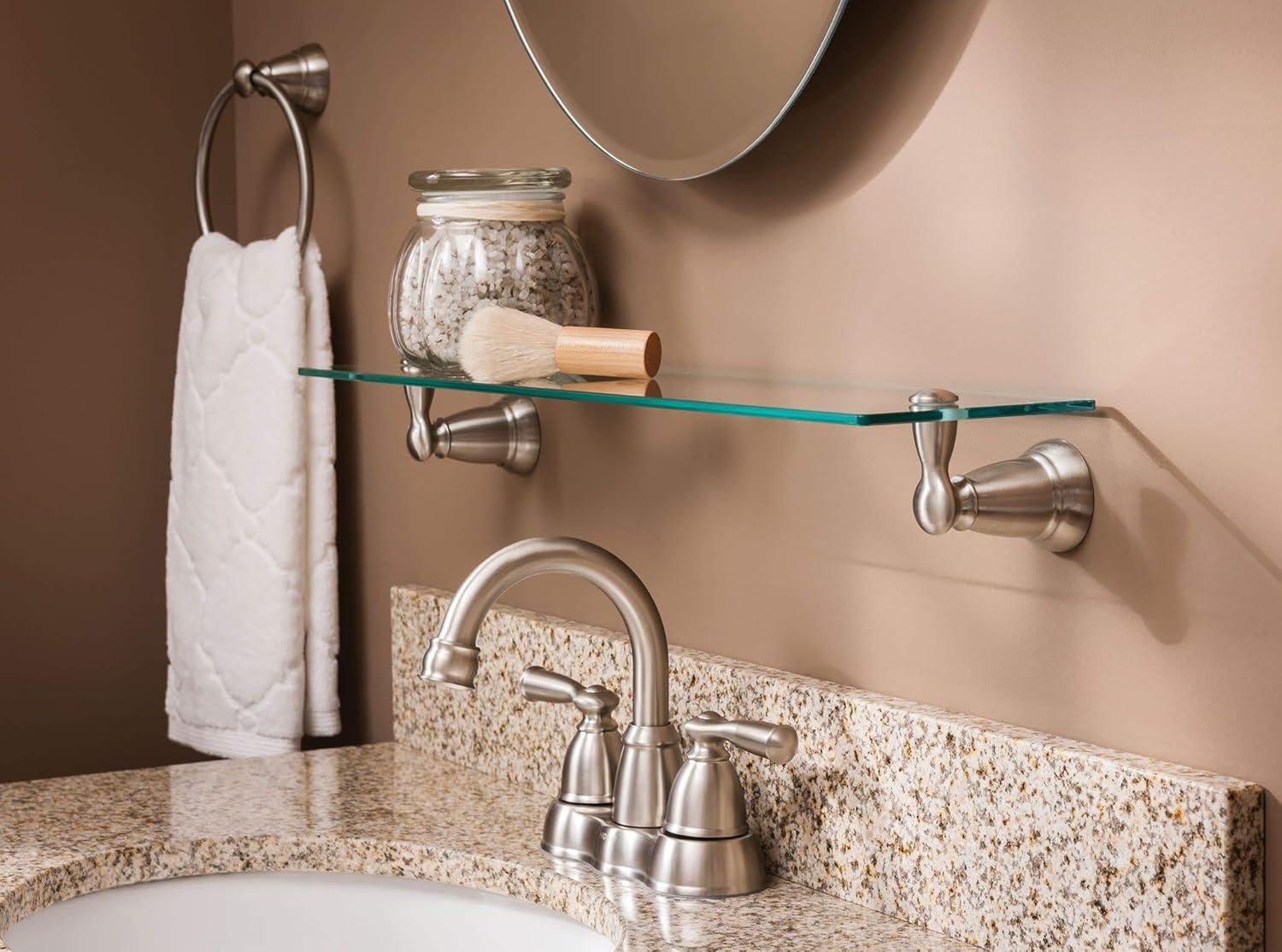 image:imageMoen CA84913SRN Double Handle Centerset Bathroom Faucet from the Banbury Collection Spot Resist Brushed Nickel