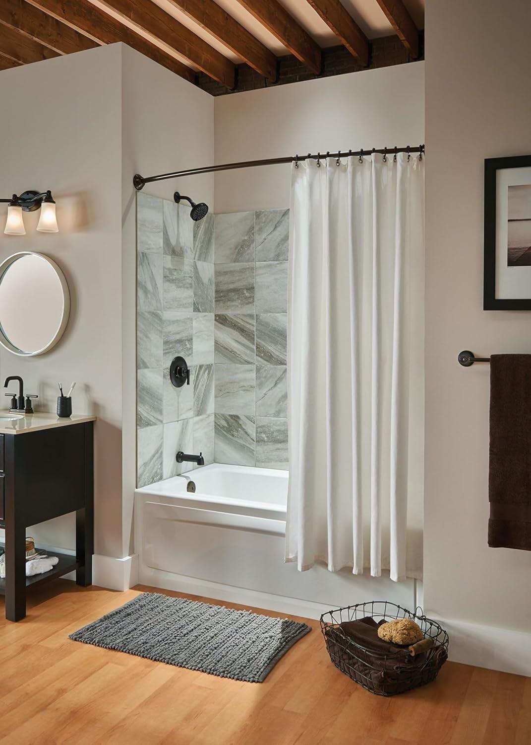 image:imageMoen Eva Brushed Nickel 3Light DualMount Bathroom Vanity Fixture Bath Lighting with Frosted Glass YB2863BNOilRubbed Bronze