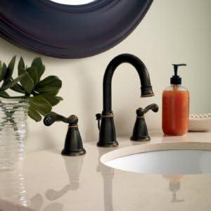 image:imageMoen Faucet WS84004SRN Traditional 2H WS SRN Brushed Nickel