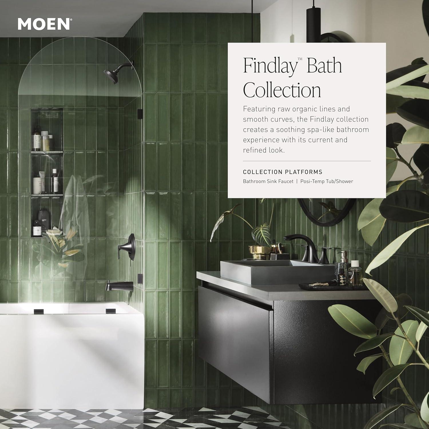image:imageMoen Findlay Spot Resist Brushed Nickel Two Handle 4Inch Centerset Bathroom Faucet 84515SRN