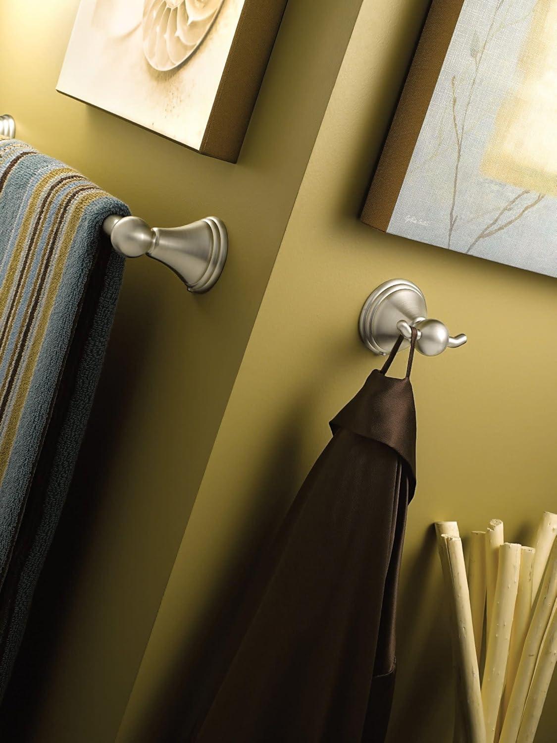 image:imageMoen Preston Collection Spot Resist Brushed Nickel Single Post Toilet Paper Holder Wall Mounted Toilet Roll Holder DN8408BNBrushed Nickel