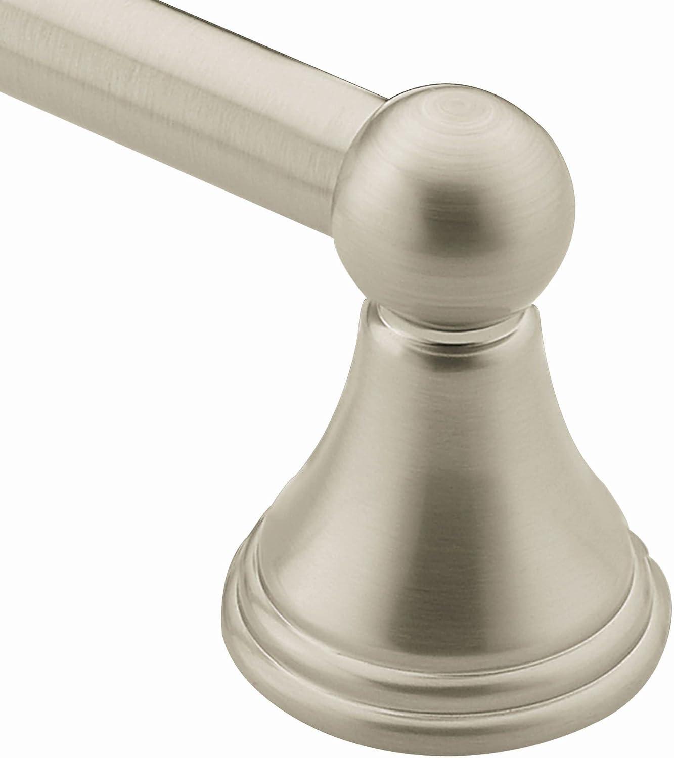 image:imageMoen Preston Collection Spot Resist Brushed Nickel Single Post Toilet Paper Holder Wall Mounted Toilet Roll Holder DN8408BNBrushed Nickel