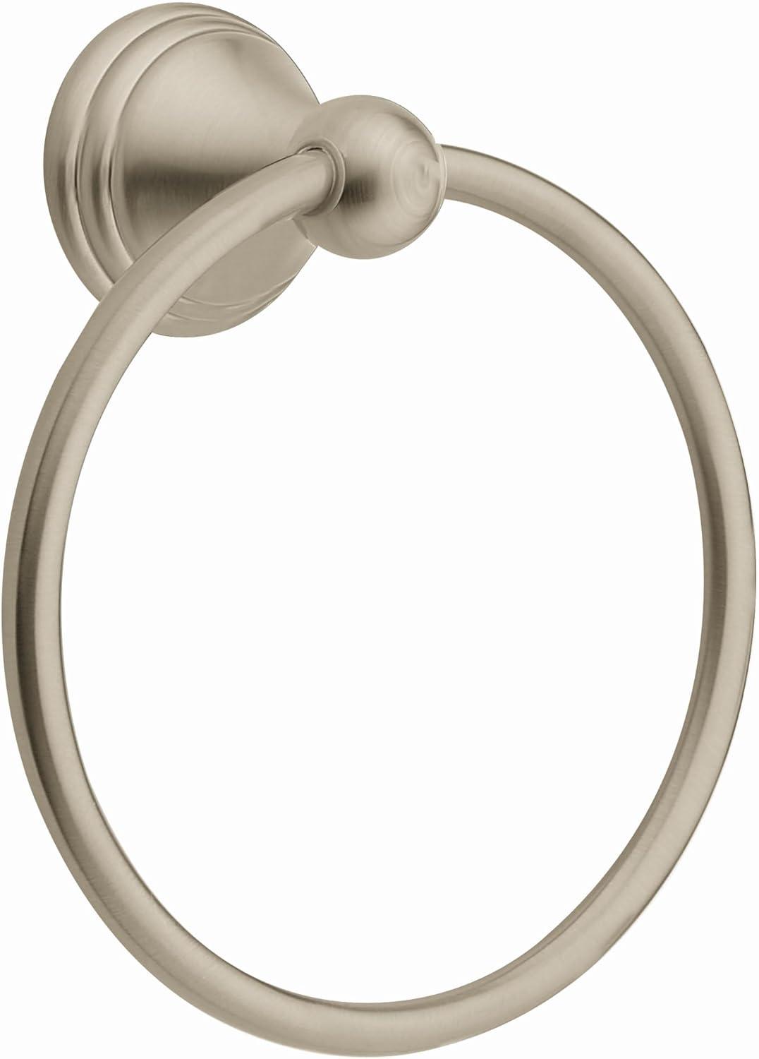 image:imageMoen Preston Collection Spot Resist Brushed Nickel Single Post Toilet Paper Holder Wall Mounted Toilet Roll Holder DN8408BNBrushed Nickel