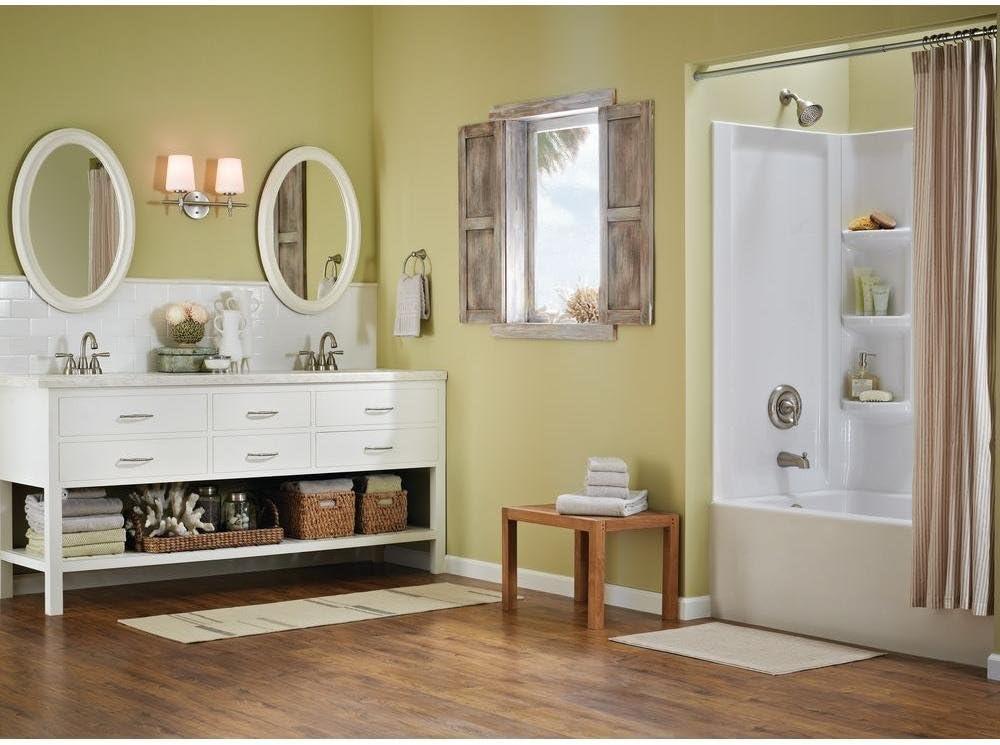 image:imageMoen Tub and Shower Faucet 1 Handle Banbury Brushed Finish Nickel Material