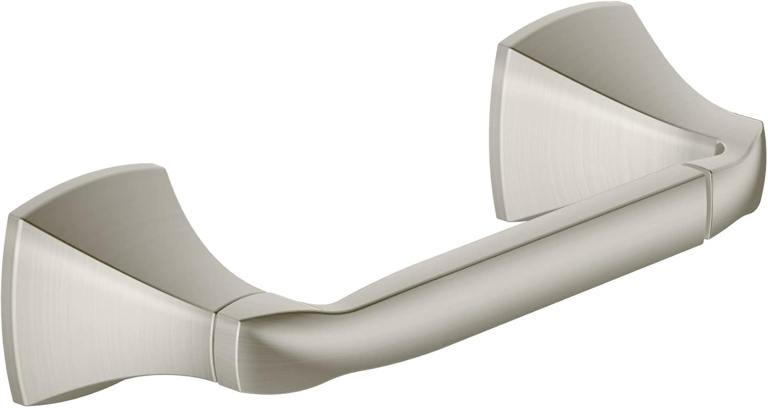 image:imageMoen Voss Collection Brushed Nickel Pivoting Toilet Paper Holder Wall Mounted Double Post Toilet Tissue Holder YB5108BNBrushed Nickel