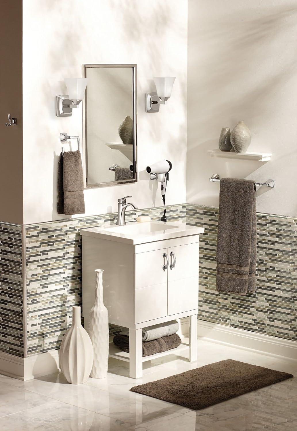 image:imageMoen Voss Collection Brushed Nickel Pivoting Toilet Paper Holder Wall Mounted Double Post Toilet Tissue Holder YB5108BNChrome