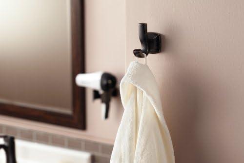 image:imageMoen Voss Collection Brushed Nickel Pivoting Toilet Paper Holder Wall Mounted Double Post Toilet Tissue Holder YB5108BNChrome