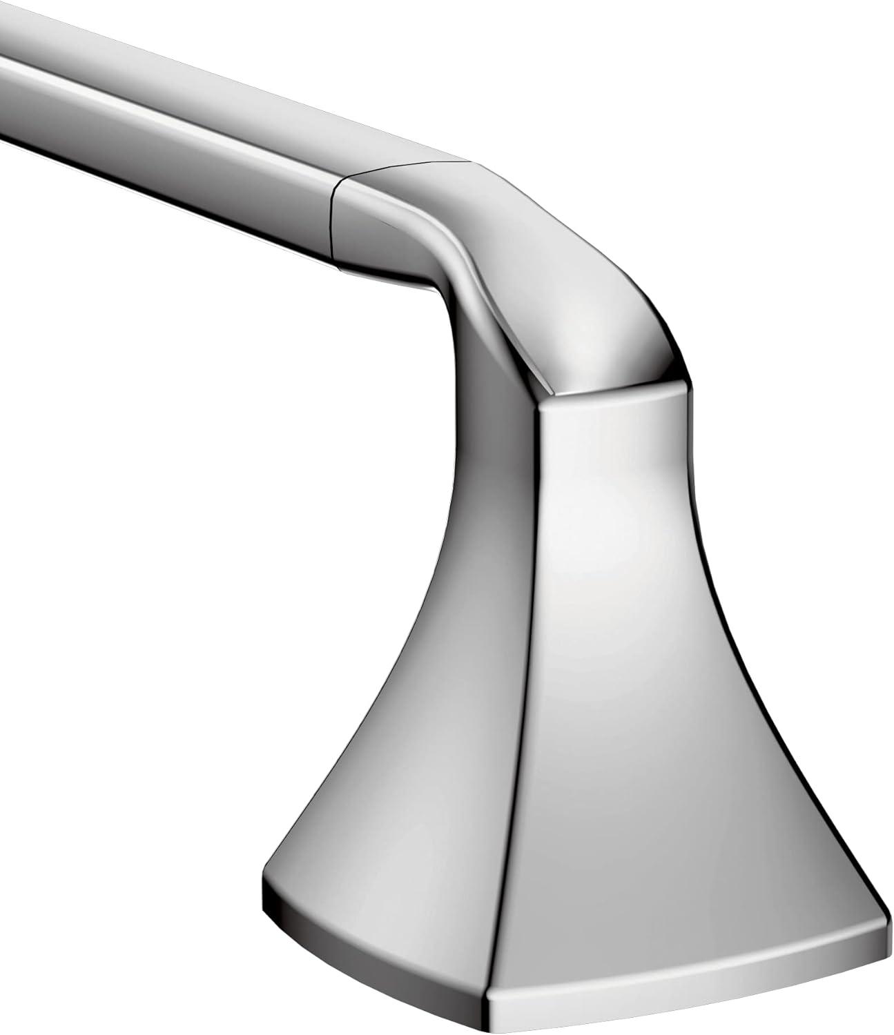 image:imageMoen Voss Collection Brushed Nickel Pivoting Toilet Paper Holder Wall Mounted Double Post Toilet Tissue Holder YB5108BNChrome