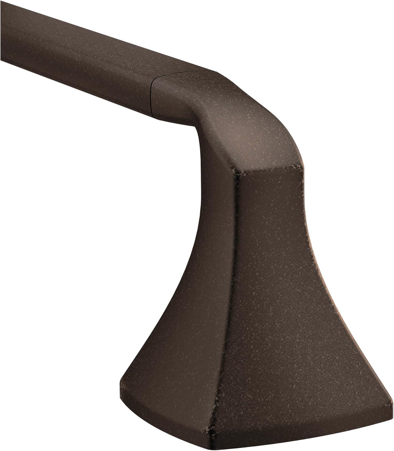 image:imageMoen Voss Collection Brushed Nickel Pivoting Toilet Paper Holder Wall Mounted Double Post Toilet Tissue Holder YB5108BNOil Rubbed Bronze