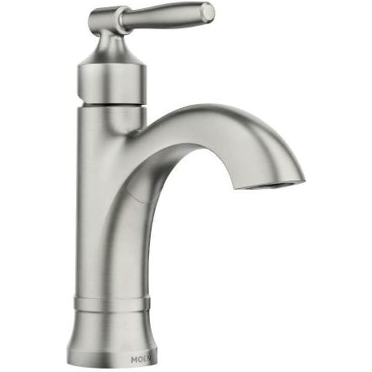 image:imageMoen 84970 Halle Single Handle High Arc Bathroom Faucet Spot Resist Brushed Nickel