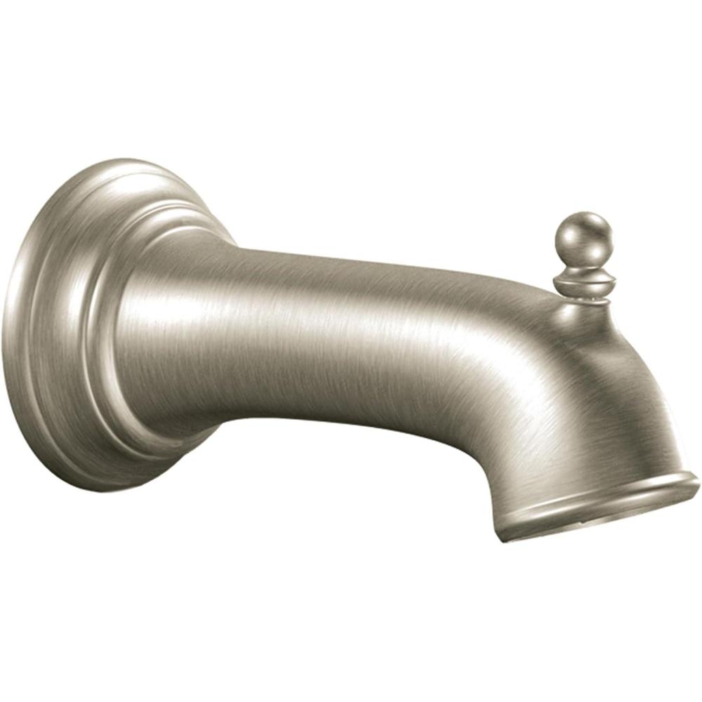 image:imageMoen Brantford Brushed Nickel Replacement 725Inch Tub Diverter Spout with 12Inch Slip Fit Connection 3857BNBrushed Nickel