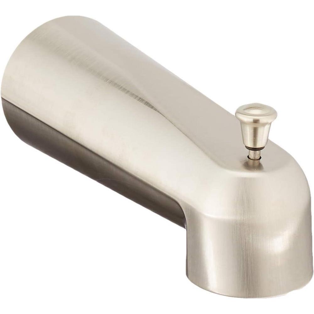 image:imageMoen Eva Brushed Nickel Replacement Tub Diverter Spout for Bathroom Shower Faucet with Slip Fit Connection 3853BN