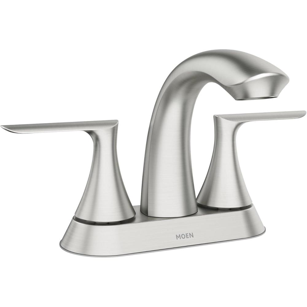image:imageMoen Findlay Spot Resist Brushed Nickel Two Handle 4Inch Centerset Bathroom Faucet 84515SRN