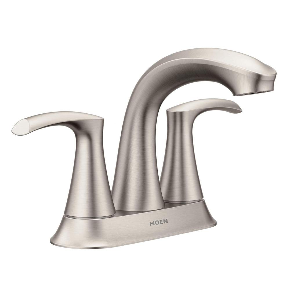 image:imageMoen Graeden Spot Resist Brushed Nickel 2handle 4in Centerset Bathroom Faucet