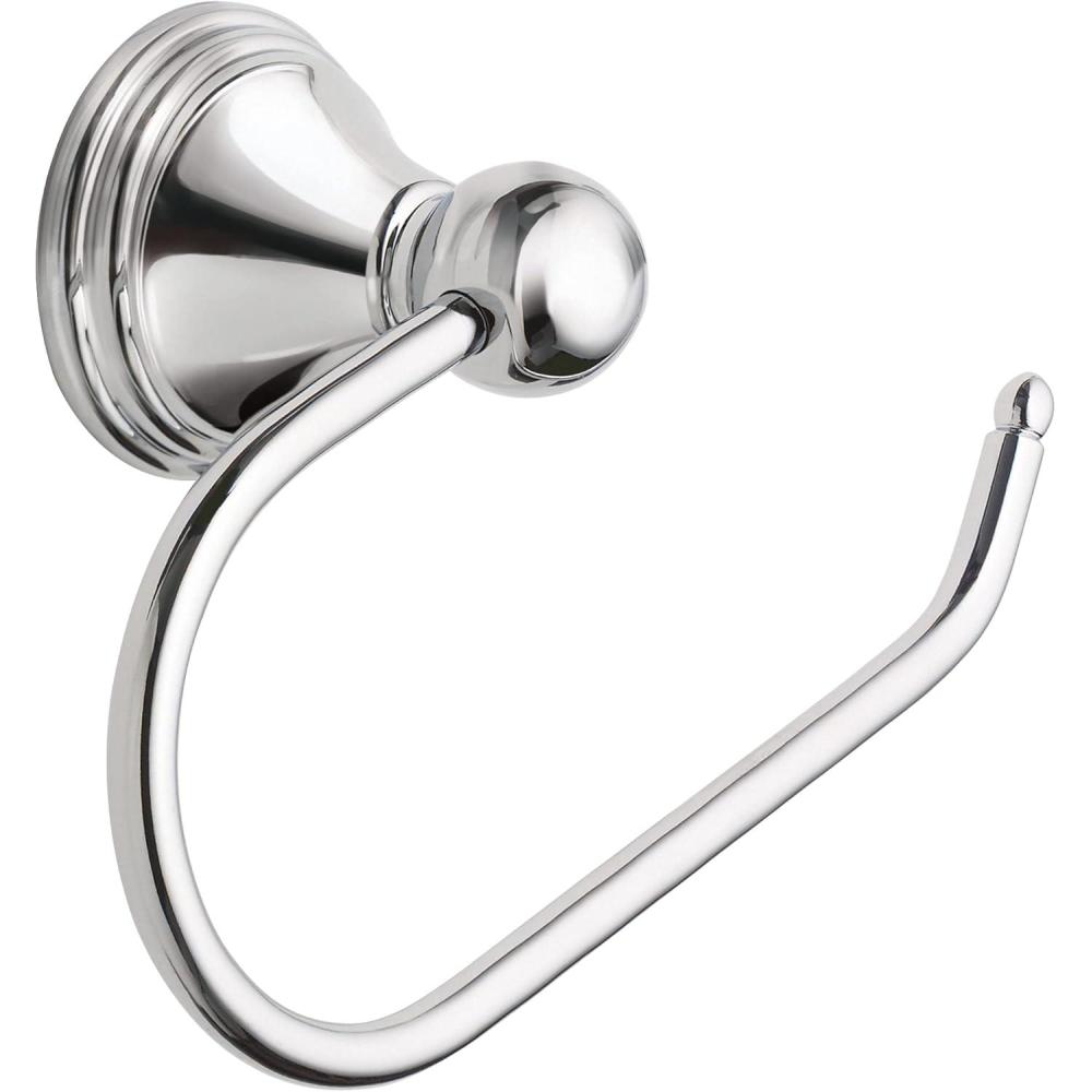 image:imageMoen Preston Collection Spot Resist Brushed Nickel Single Post Toilet Paper Holder Wall Mounted Toilet Roll Holder DN8408BNChrome